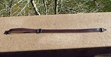 WW2 US Army M1 Helmet Leather Chinstrap Black Buckle Excellent Condition Strap picture