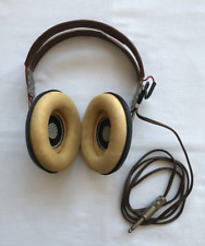 ELECTRONICS - VINTAGE MILITARY RADIO HEADSET -CHAMOIS EAR PADS -NAF 48490-1/HB-7 picture