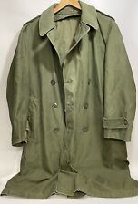 Vintage M1951 Field Jacket Army US Military Medium Long Olive Drab Green Fish picture
