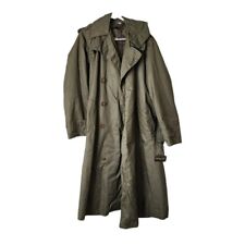 VINTAGE x MILITARY WWII era heavyweight Overcoat trench coat field Jacket M-1943 picture