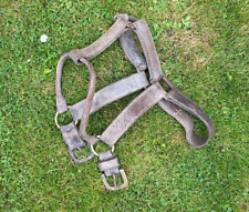 WW1 BRITISH ARMY LEATHER HORSE BRIDLE WALSALL MAKER & DATE 1916  BRASS FITTINGS picture
