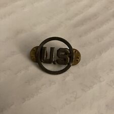 Vintage Us Military Lapel Pin WWII Era Cutout Design Very Good Condition  picture