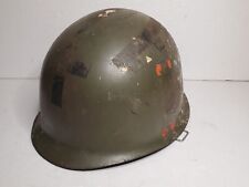 WWII US AIRBORNE METAL HELMET & LINER - SEE PICTURES picture