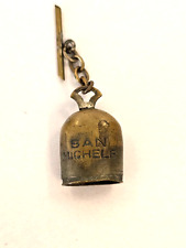 Vintage WW2 Lucky Little Bell of San Michele Capri Good Luck Charm w Clover picture