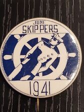 Pre WWII USN Navy 1941 June Skippers Captain's Battleship Pin Badge L@@K picture
