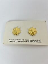 VItg US ARMY OFFICER MAJOR INSIGNIA Oak leaf Pin Back picture