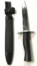WWII SOVIET RUSSIA COMBAT FIGHTING KNIFE & BELT SCABBARD picture