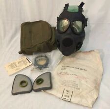 Military ABC-M17 Protective Gas Mask, Carry Bag, Directions, Lenses Filters 1967 picture