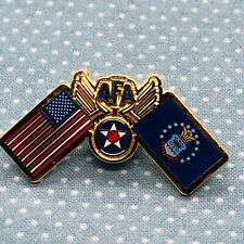 AFA Air Force Association Military Lapel Pin - Double Flags picture