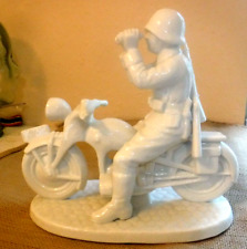 WW2 German porcelain soldier on motorcycle picture