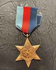 WWII British Great Britain Military Service Medal 1939 - 1945 Star W/ Ribbon / picture