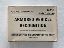 Vintage U.S. Army GTA 17-2-8 Armored Vehicle Recognition Cards - February 1977 picture