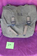 1941 American Leather Products Corp. WWII US Rubberized Mussette Field Bag picture