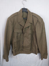 VTG 1944 US Army Military OD Green Wool Field Cropped Jacket Mens Size 40L picture