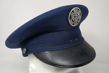 Vintage United States Air Force Service Cap Hat BANCROFT Blue 1980s Size 7 1/4 picture