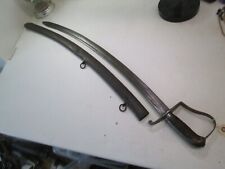 US WAR OF 1812 CAVALRY SWORD WIT SCABBARD WIDE BLADE MARKED US P LS STARR T #M31 picture