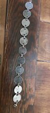 WW2 Original German Coins from the battlefield Bracelet  picture