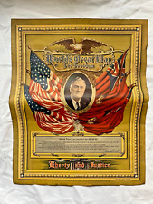 Vintage Original 1942 WWII World's Great War  for Freedom FDR Poster, 16x20 picture