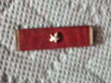 VINTAGE LEGIONARE RIBBON BAR WITH SILVER STAR DEVICE picture