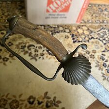 English F&I /Revolutionary War Brass Guard Clamp Shell Guard Sword Nice 1740-60 picture