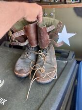 WW2 U.S. Army Double Buckle Combat Boots Size 10 1/2 Original. picture