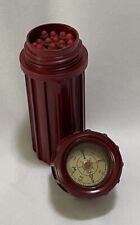 WWII US Army Taylor Compass Red Bakelite Match Safe USAAF w/ Original Matches picture