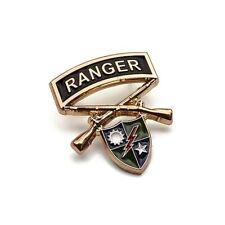 ARMY RANGER CEOSSED RIFLES MILITARY HAT PIN picture
