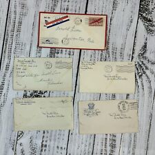 WWII US Navy Military Soldier 5 Letters Friendship Air Mail Letterhead Training picture
