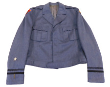 Vietnam US Army ROTC Named Uniform 44 L Dress Blue Coat Jacket Vintage Military picture
