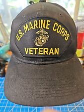 US MARINE CORPS VETERAN HAT U.S.M.C OFFICIAL MILITARY HAT  SNAPBACK FITS MOST picture