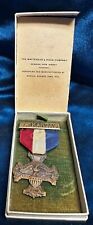 👀 WORLD WAR 1 Service Medal Shawnee County Kansas Military Ribbon Pin In Box 👀 picture