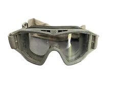 US ARMY BALLISTIC CLEAR EYE PROTECTION GOGGLES DUST WIND W/STRAP MILITARY picture