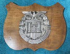 American Military Engineers Plaque on Hardwood Shield -  picture