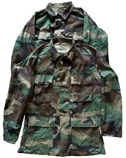 LOT OF 2 U.S. Marines Woodland Camo BDU Cargo Shirt jackets Size Small Regular picture