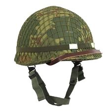 WW2 WWII Vietnam War Era US M1 Combat Helmet with Mitchell Cover 1959 Dated R... picture