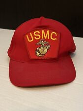 Marine Corps USMC Red Adjustable Military Hat Made In The USA picture