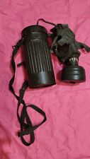 Vintage 1938 WWII WW2 German Military Army Gas Mask W Canister Container picture