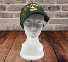  NEW US Army Black Green Star Logo adjustable hook and loop Baseball Cap picture