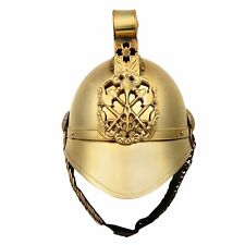 Brass Accents Imperial Officer Spike Replica German Prussian Fire Helmet Stylish picture