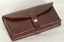 Vintage Swiss Army Belt Pouch Leather Ammo Bag F. Beguin Bercher 1964 picture
