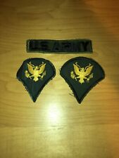 Vintage Military Army Patches Set of 3 US Army 2 Eagles (Set 01) picture