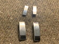 WWII USN / USMC Sterling Silver LT Bars ~ 2 Matched Pairs ( LG & Sm )  H-H Maker picture