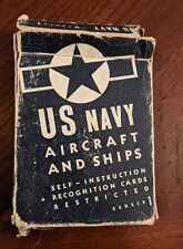 WWII US Navy Aircraft And Ship Identification Cards Number 1 -43 cards Total picture