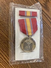 NATIONAL DEFENSE SERVICE MEDAL (NDSM) & RIBBON BAR -MILITARY ISSUE - FULL SIZE picture