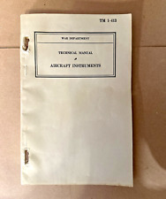 Original WWII War Department Technical Manual Aircraft Engines TM 1-413 1940 picture