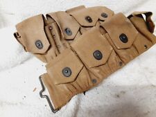 WWI WW1 Russel Ammunition AMMO Cartridge 10 Pouch Belt Dated 1918 picture