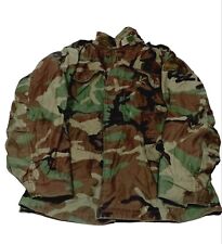 U.S. ARMY Hell On Wheels Field Coat Jacket Hooded Large Regular? Woodland Camo picture