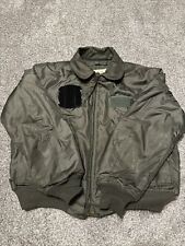 Vintage US Military Jacket Flyer’s CWU 45/P  Coat X-Large 46-48 Bomber Aviator * picture