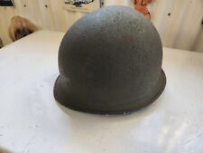 Original Early WWII M1 fixed bale Helmet US Military With Chinstraps #2 picture
