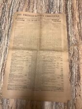 SEP 1918 THE FREDERICKTOWN CHRONICLE - WWI Article - Letters from Soldier Boys picture